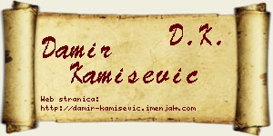 Damir Kamišević vizit kartica
